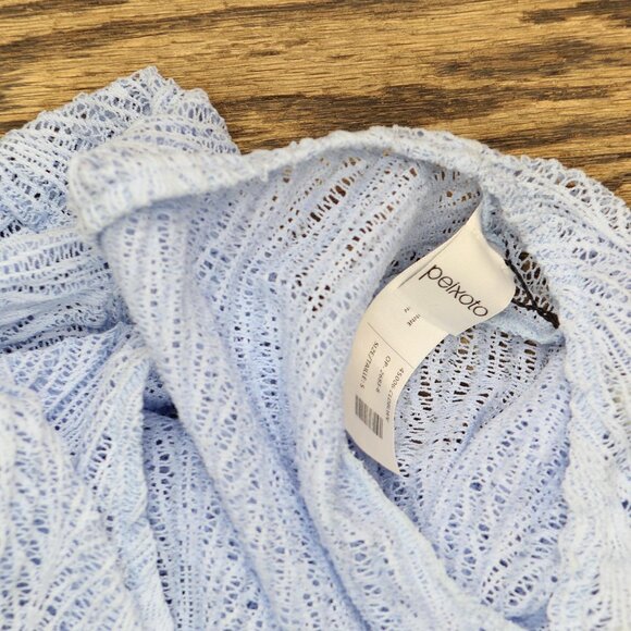 Peixoto Womens Angie Cover Up Tunic 45006 Cloud Blue Weave S - Picture 4 of 5